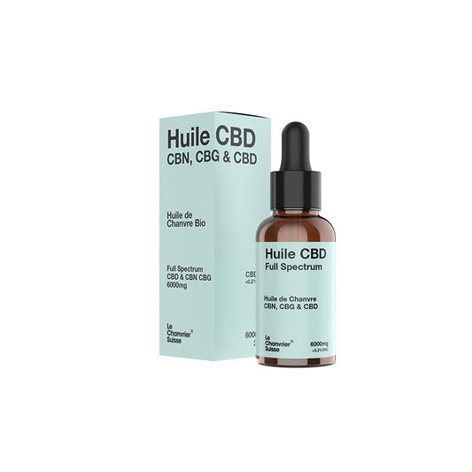 HUILE CBN, CBG & CBD 30ML - LE CHANVRIER SUISSE